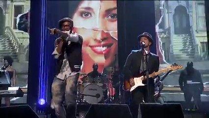 B.o.B and Bruno Mars' Performances at Grammy Nomination Concert